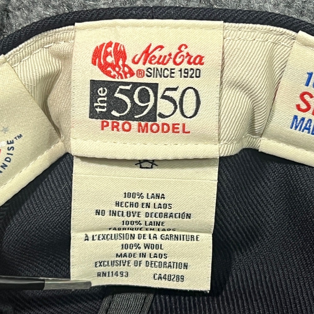 New Era x Fear of God Essentials Navy 59Fifty Fitted 7 1/4 Pro Model Men's Hat - Picture 8 of 9